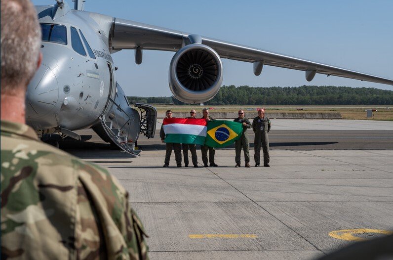 Embraer delivers the the Hungarian Air Force's first C-390&nbsp;Millennium